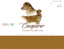 Tablet Screenshot of conquerergoldens.com